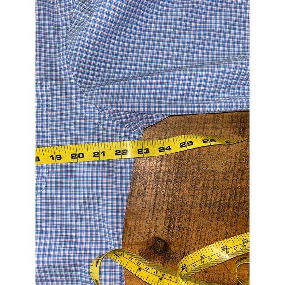 Ralph Lauren Mens Light Blue Plaid Long Sleeve Button Down Dress Shirt Small - Picture 5 of 6